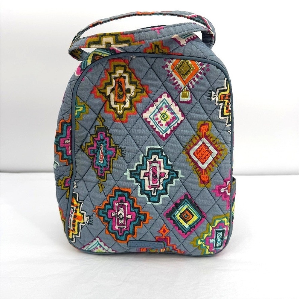 Vera Bradley Insulated Lunch Bag Painted Medallions Pattern Quilted Floral